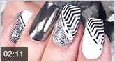 Tendance en matière de nail art "pattern mix