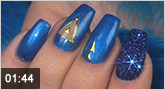 L'art des ongles tendance : "Princess Blue
