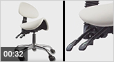 Jolifin roll-up stool - ergonomic