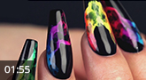 Nail art: "Neon Smoke" with the new neon pigments