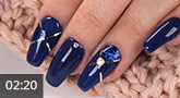 Trendstyle Nailart: "Navy Chic"