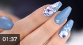 Trendstyle Nailart: "Pigeon-Blue"
