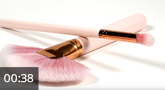 Jolifin Dust Brush XL Fan & Pigment Brush - pink