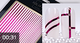 Jolifin LAVENI XL Sticker – Stripes pink