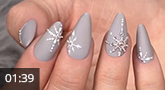 Nail art: "Winter Glamour"