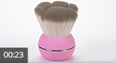Jolifin XL Dusting Brush - Paw pastel pink
