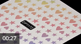 Jolifin LAVENI XL Sticker – White, Black & Pastell
