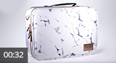 Mobile Cosmetic Bag XL - Marble white