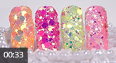 Jolifin Hexagon Glittermix - néon & pastel