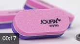 Jolifin Micro Bufferfeile 100/180 - pink & purple