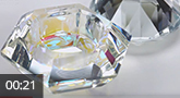 Jolifin glass container - big diamond clear