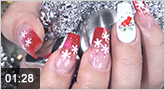 Nailart “Schneeflocken“ mit Snowflake Glitter