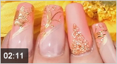 Nail art: "Golden Ornament" with new ornament nail stickers 