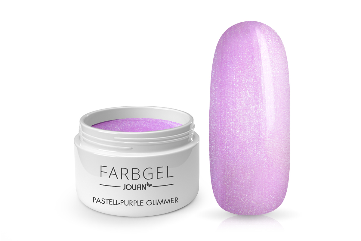 Jolifin Farbgel pastell-purple Glimmer 5ml