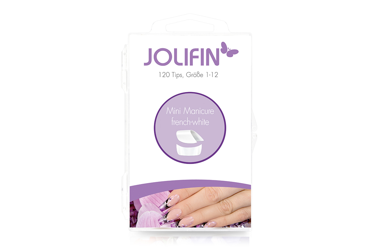 Jolifin 120 Tipbox mini manicure - french-white