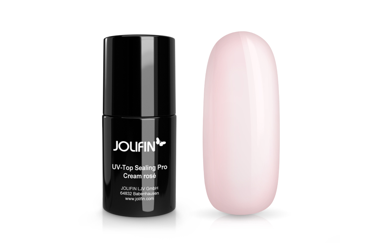 Jolifin Studioline UV Top-Sealing Pro (sans couche de transpiration) - Cream rosé 14ml