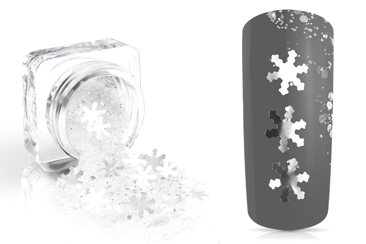 Jolifin Snowflake Glitter - elegance white