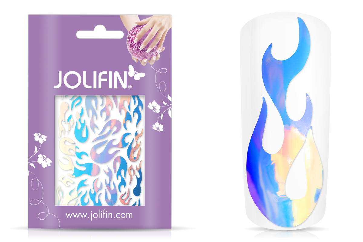 Jolifin Hologramm Sticker - Flame ice