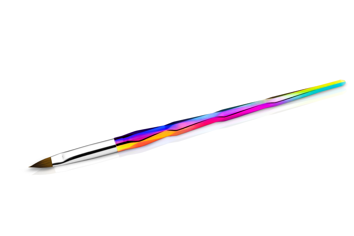 Jolifin Geometric Rainbow Pinsel - Katzenzunge Gr. 4