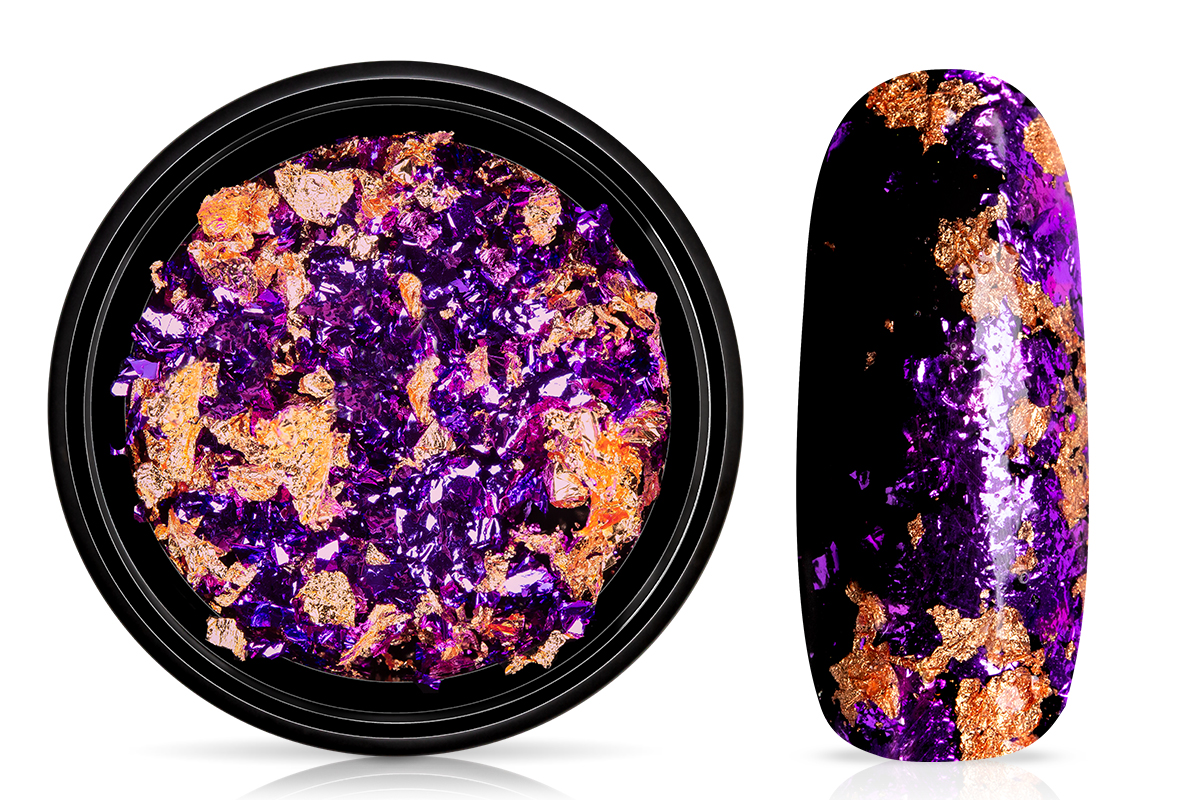 Jolifin Soft Foil Flakes - purple-copper