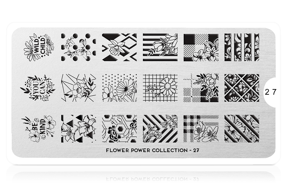 MoYou-London Schablone Flower Power Collection 27