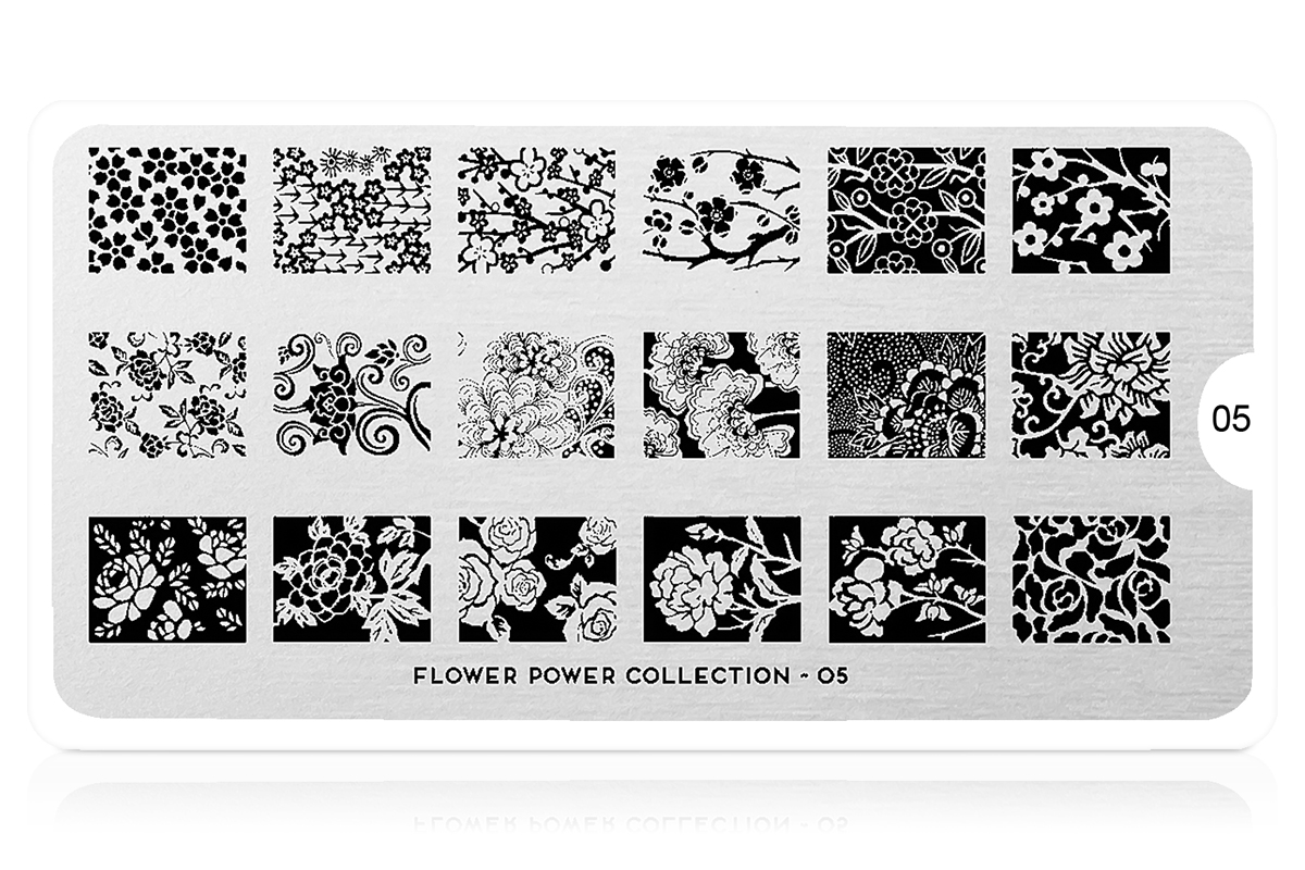 MoYou-London Schablone Flower Power Collection 05