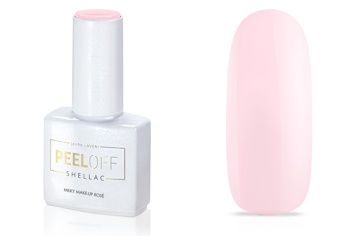 Jolifin LAVENI Shellac PeelOff - milky make-up rosé 10ml