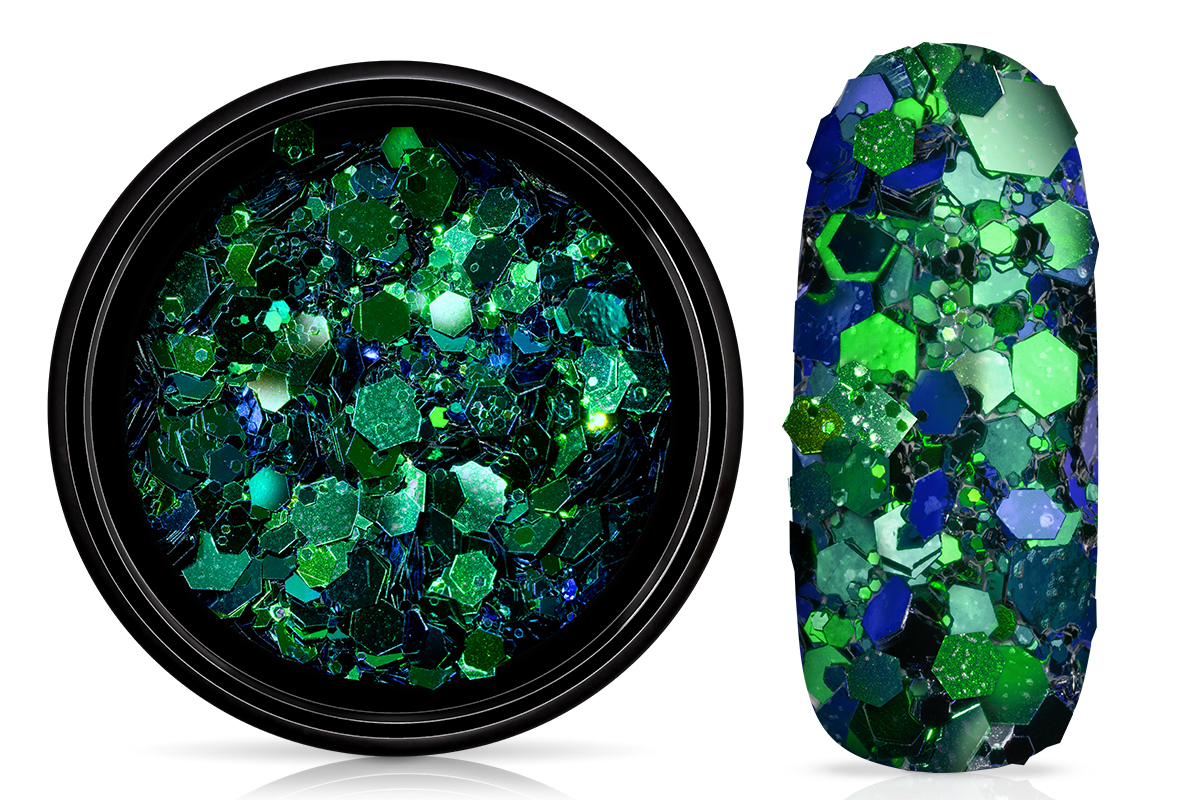 Jolifin LAVENI Chameleon Glittermix - emerald