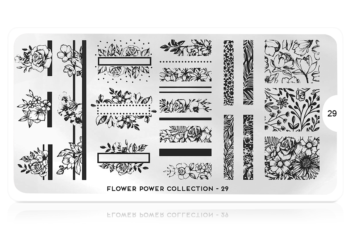 MoYou-London Schablone Flower Power Collection 29