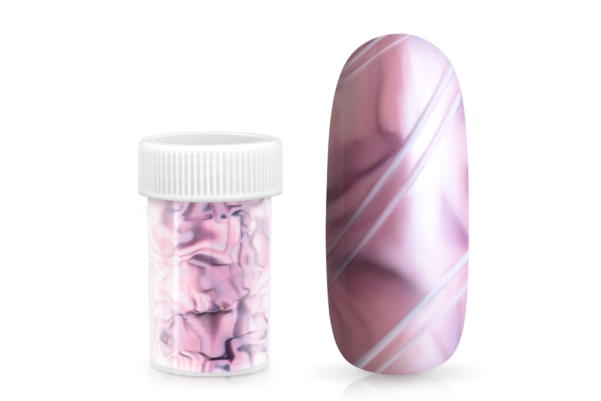 Jolifin Transfer Nagelfolie XL - pink marble