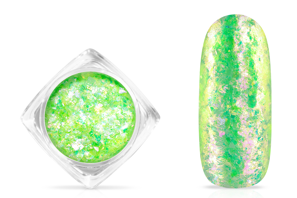 Jolifin Soft Opal Flakes - pastell neon-green