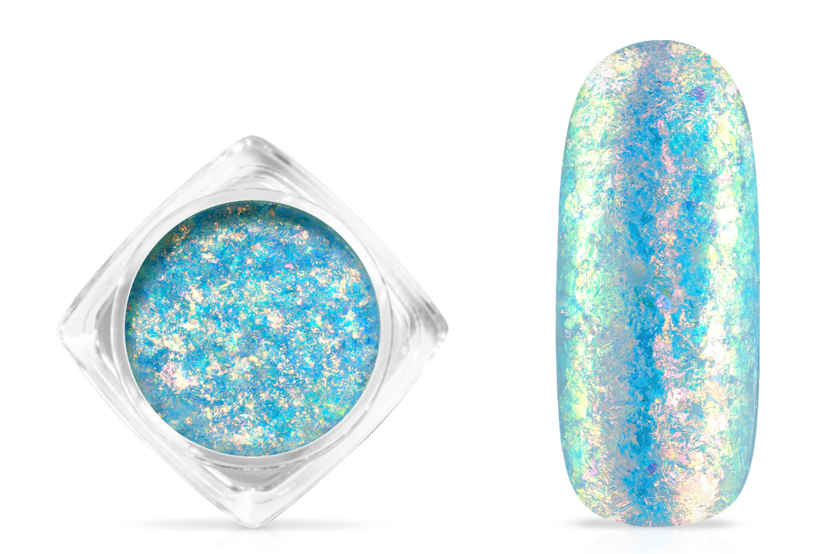 Jolifin Soft Opal Flakes - pastell neon-blue