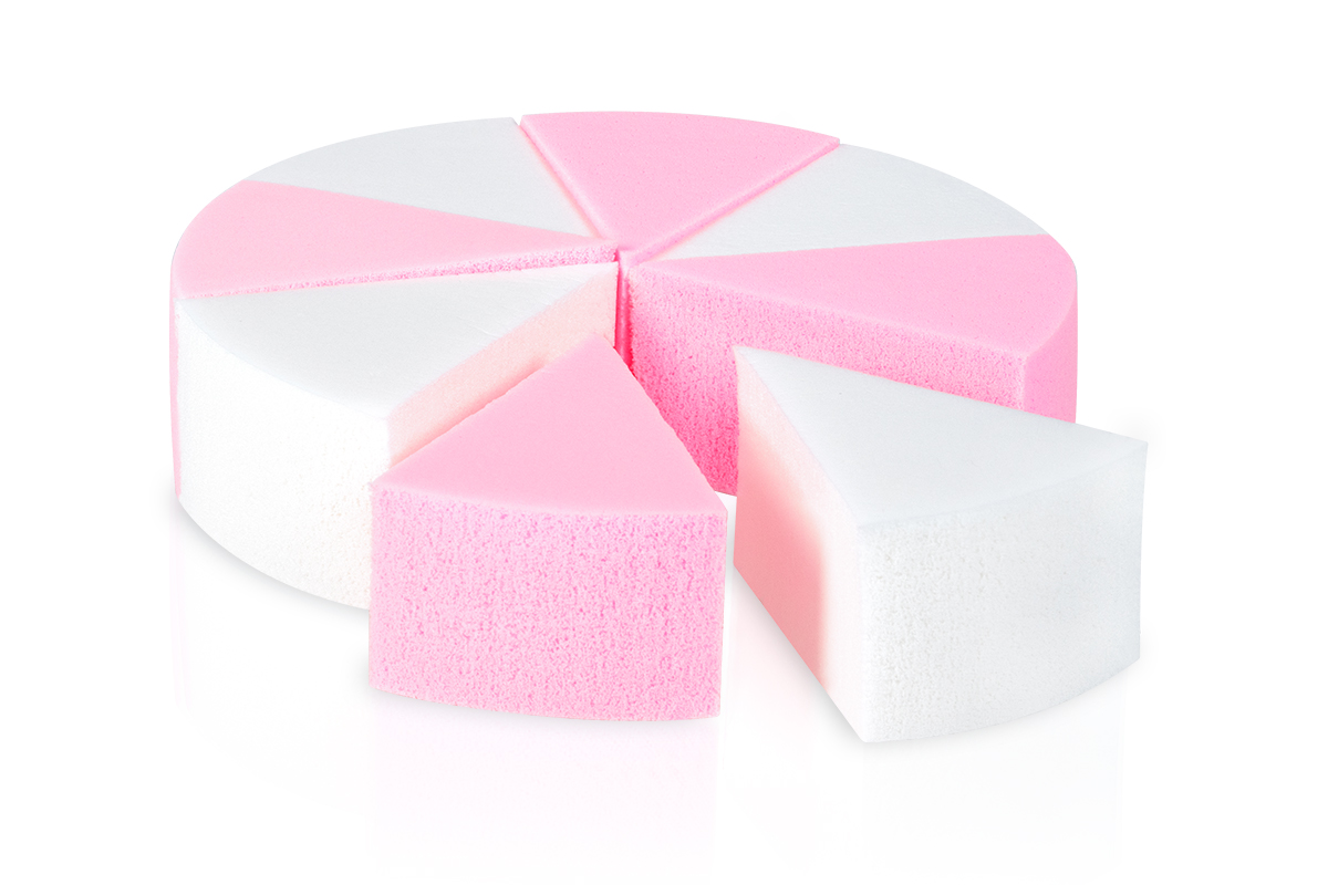 Jolifin Ombre Sponge - white & pink