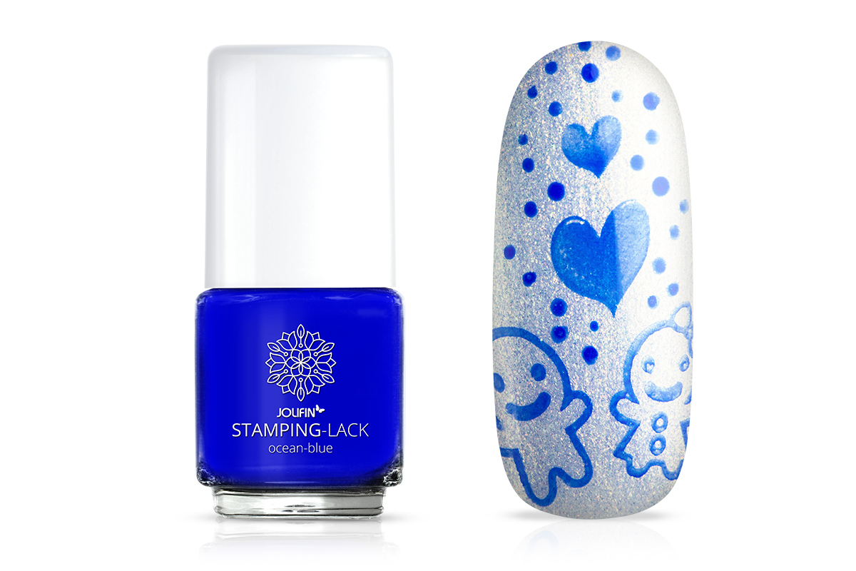 Jolifin Stamping-Lack - ocean-blue 12ml
