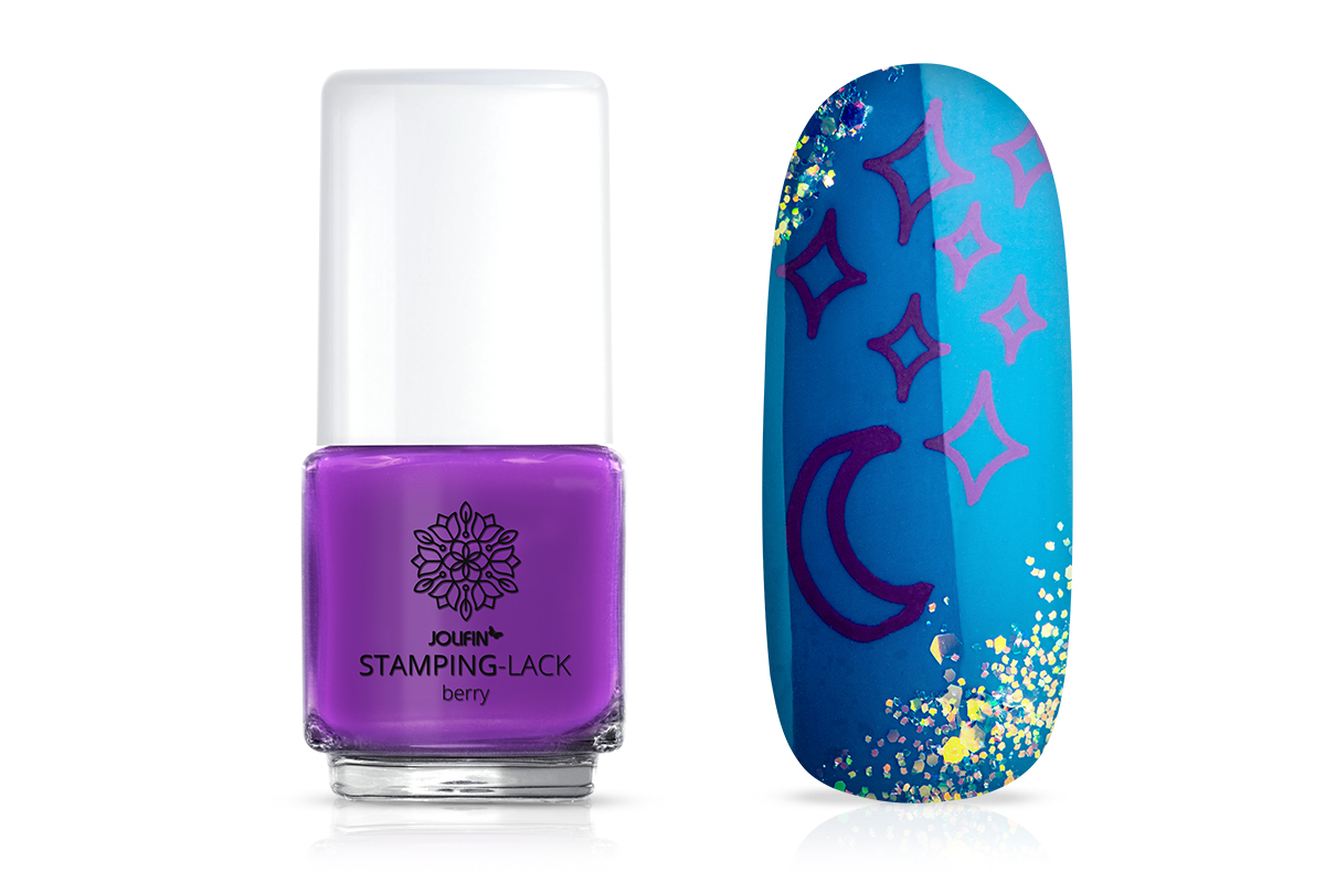 Jolifin Stamping-Lack - berry 12ml