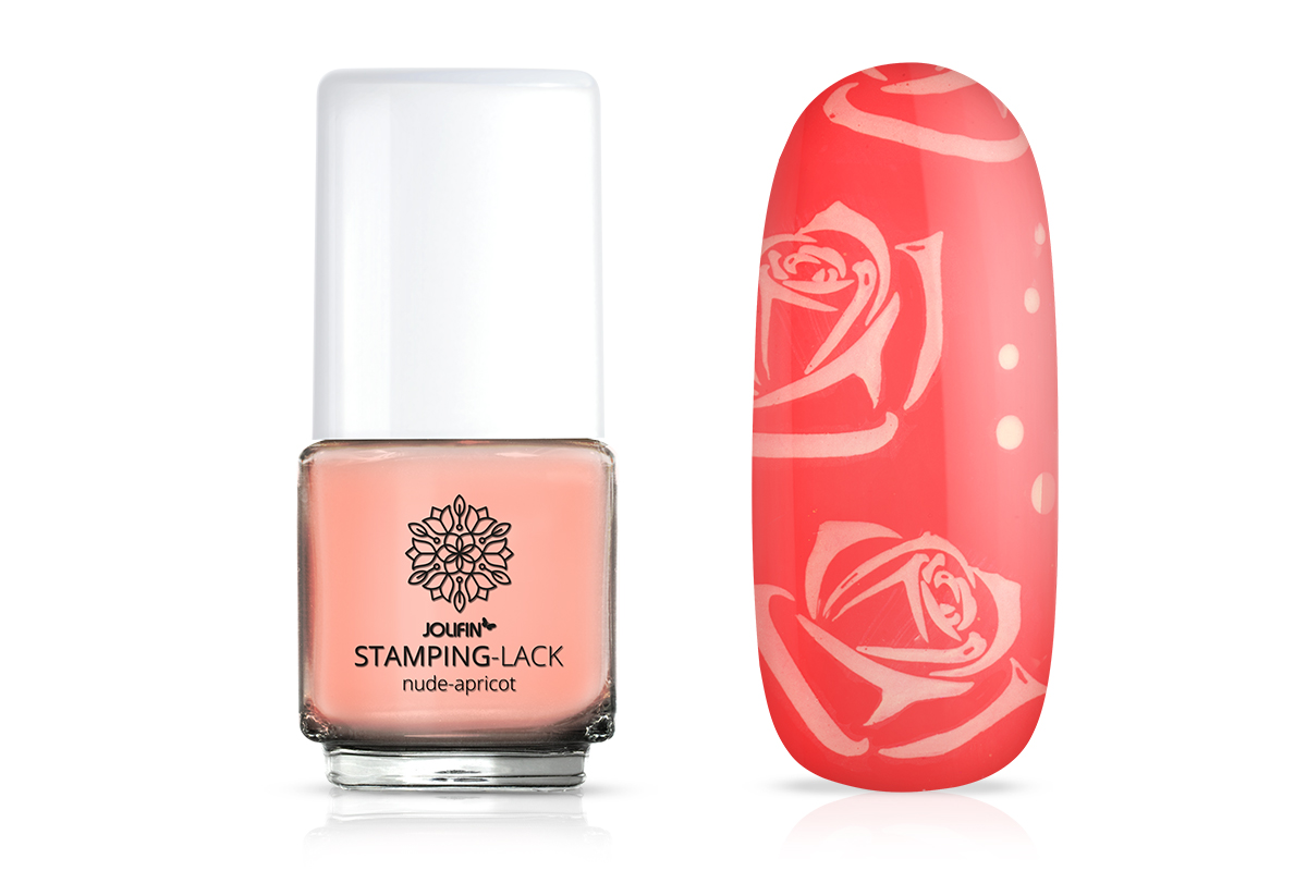 Jolifin Stamping-Lack - nude-apricot 12ml