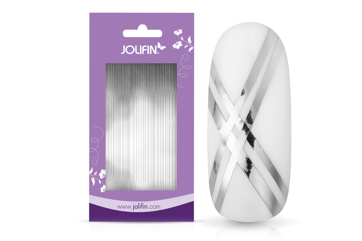 Jolifin Mermaid Sticker - Stripes silver