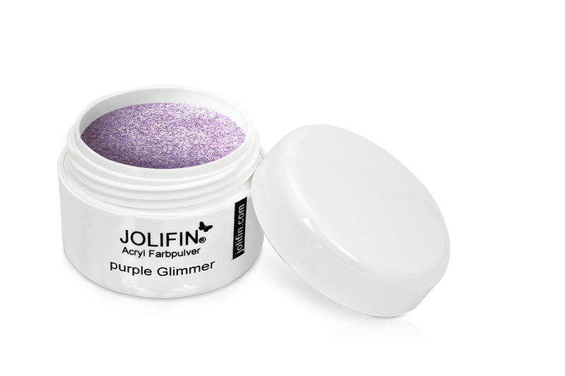 Jolifin Acryl Farbpulver - soft purple Glimmer 5g