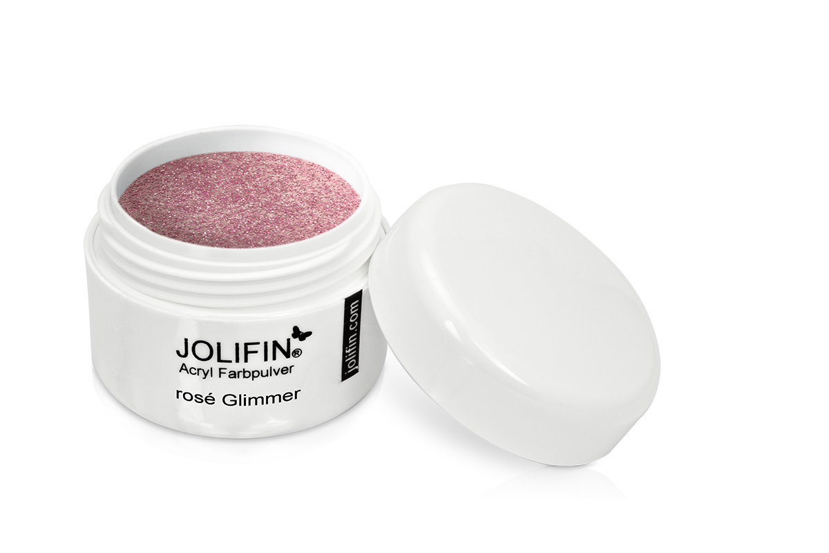 Jolifin Acryl Farbpulver - rosé Glimmer 5g
