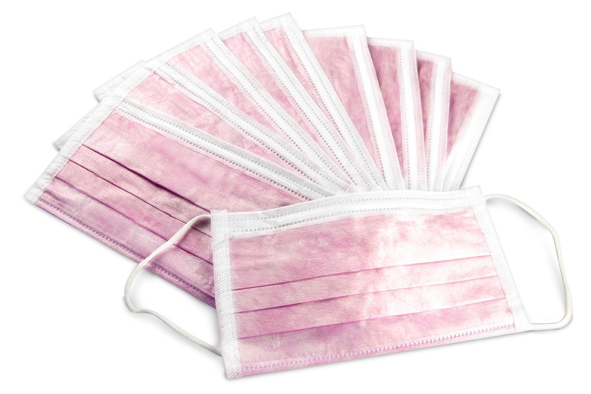 Mundschutz 10 Stück pink latexfrei