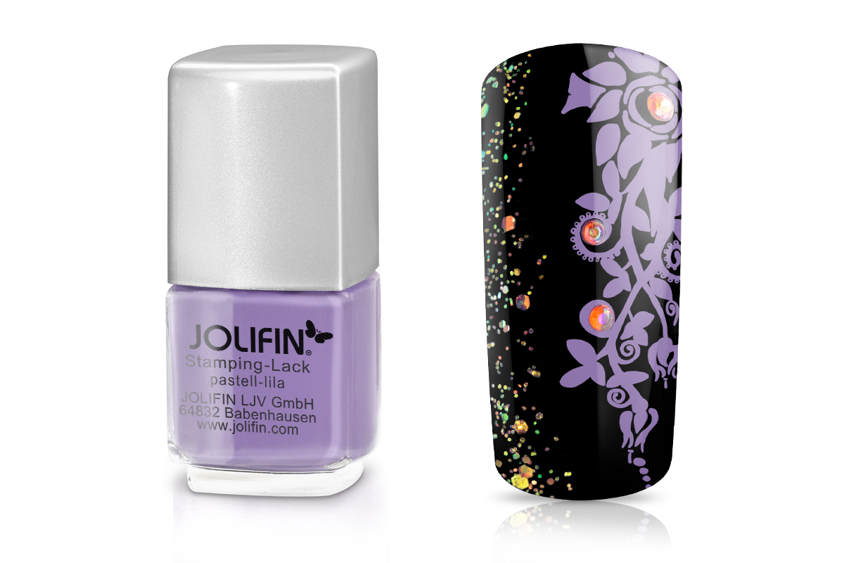 Jolifin Stamping-Lack - pastell-lila 12ml