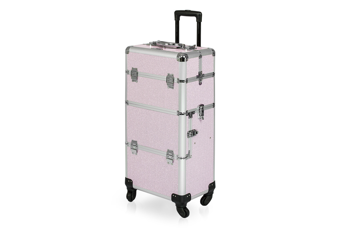 Jolifin Trolley Koffer pink Glitter