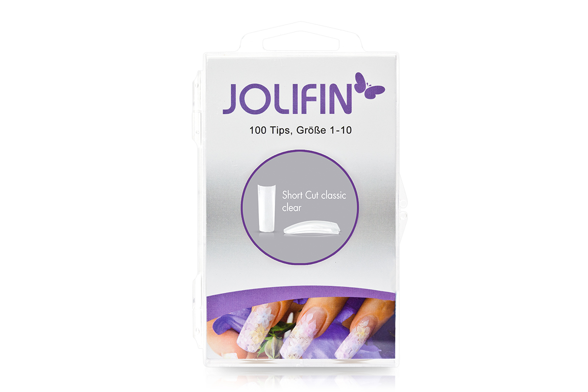 Jolifin 100er Tipbox Short Cut - classic clear