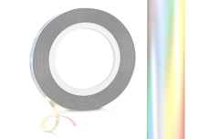 Jolifin LAVENI Pinstripes rainbow silver - 2mm