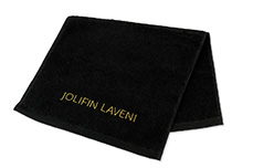 Jolifin LAVENI towel - black