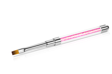 Jolifin Pink Glitter Gel brush straight size 6