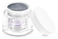 Jolifin Farbgel Nightshine grey stone Glimmer 5ml