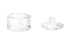 Jolifin glass container square with lid