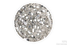 Jolifin LAVENI Shellac - silver sparkle 12ml