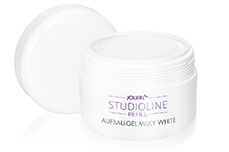 Jolifin Studioline Refill - Aufbau-Gel milky-white 250ml